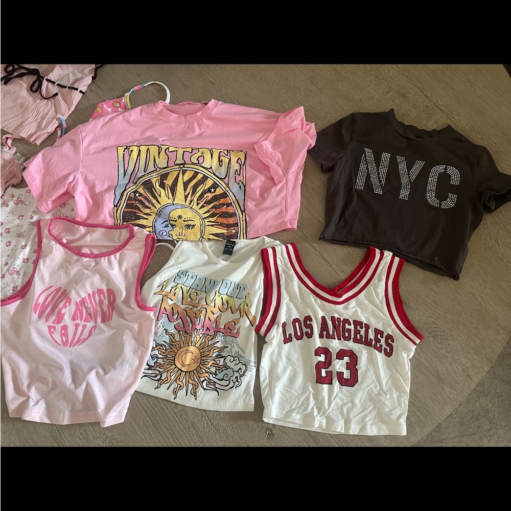 Cute crop tops some are new with tags big bundle